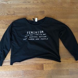 Cropped Crewneck sweater